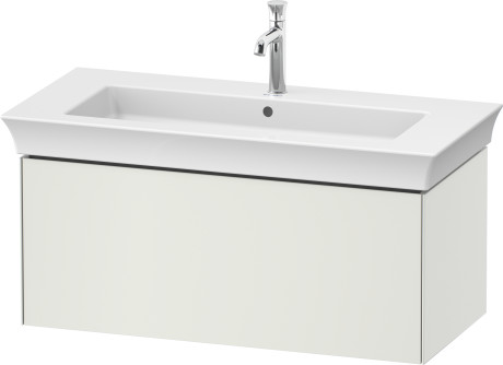 Тумба подвесная  DURAVIT White Tulip WT424203636 458 мм х 984 мм, с одним выдвижным ящиком, белый шелковисто-матовый