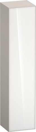 Шкаф-пенал высокий петли справа DURAVIT ZENCHA ZE1352R64830000 360 мм х 400 мм х 1760 мм, стекло белое/серо-коричневый суперматовый
