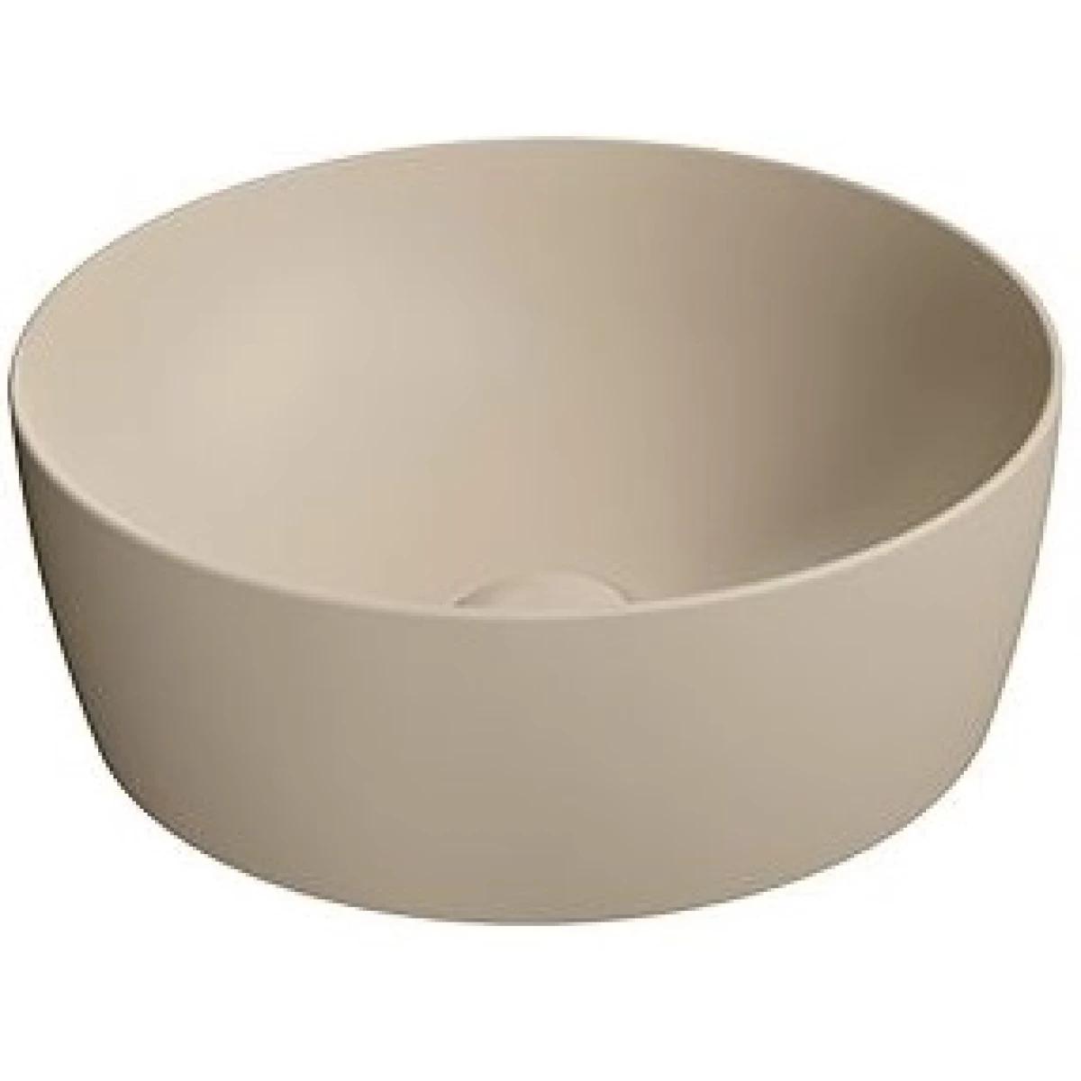 Раковина-чаша накладная круглая GSI NUBES 903908 400 мм х 400 мм, без отверстия под смеситель, без перелива, цвет Creta Matte