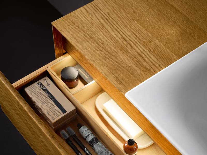 Разделитель выдвижных ящиков Keuco Edition Lignatur 33399 900201 273х75х273 мм Бук