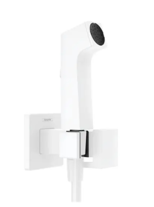 Гигиенический комплект HANSGROHE Bidette S 1 jet 29233700 со шлангом и держателем, цвет Белый матовый