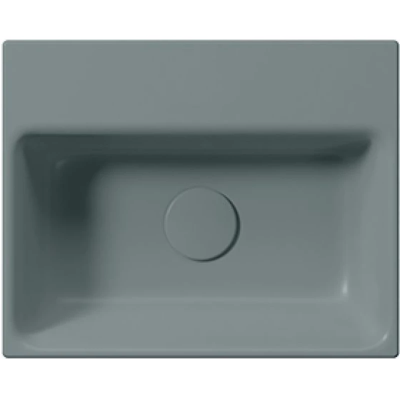 Раковина накладная/подвесная GSI NUBES 9684104 400 мм х 320 мм, с отверстием под смеситель, без перелива, цвет Agave Matte