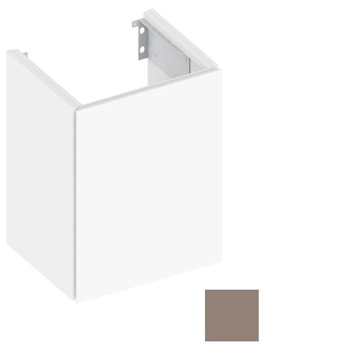 Тумба под умывальник Keuco Plan 32922 140001 корпус лак матовый трюфель, фасад стекло трюфель глянцевый