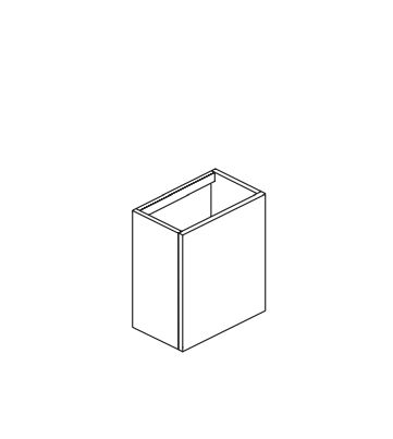 Тумба подвесная для раковины BMT BLUES 971 101 FED 01 S 293   500х486х300 мм, c одной дверцей, петли слева, цвет Fico