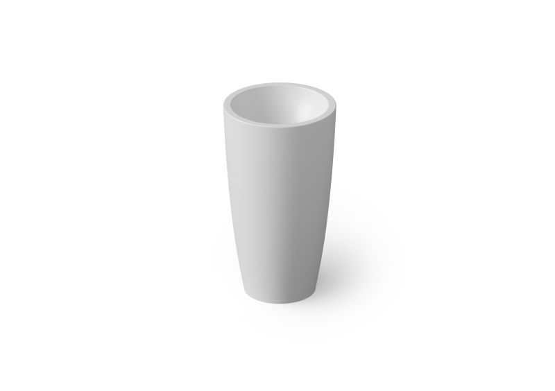 Раковина округлая напольная из композита DEA DESIGN Pedestal Basin DD2010 500 18 500 мм х 500 мм х 900 мм, с донным клапаном, цвет Белый