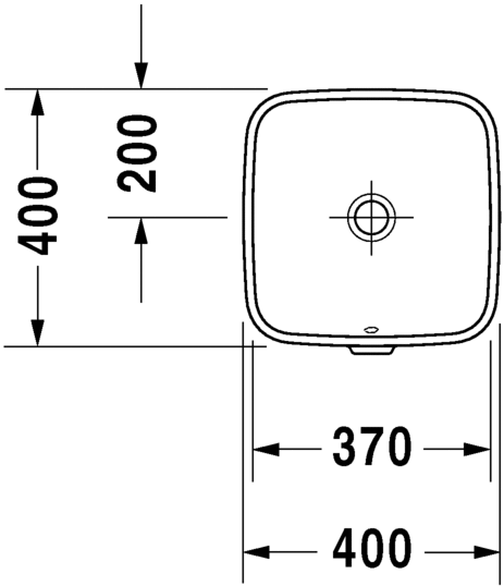 Раковина встраиваемая снизу Duravit DuraStyle 0373370022 без отверстий  под смеситель, с переливом, белая 