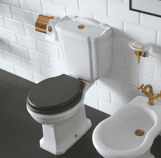 Унитаз напольный GLOBO PAESTUM PA004BI 380 мм х 670 мм х 400 мм, выпуск горизонтальный, с креплением, белый глянцевый