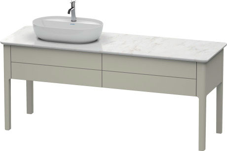 Тумба напольная под столешницу Duravit Luv LU9563L6060 серо-коричневый