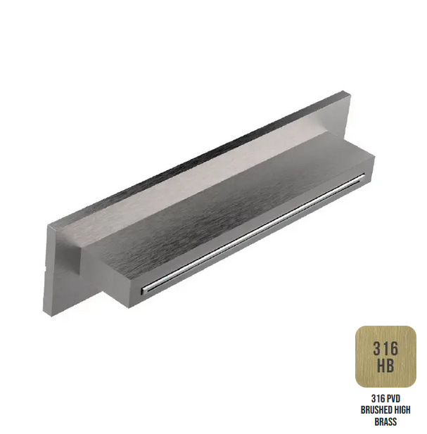 Каскадный излив ALMAR Waterfalls Built-In XL E044273.HB316 из нержавеющей стали, цвет High Brass