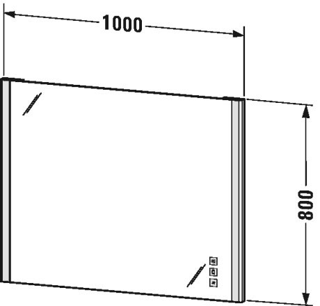 Зеркало с подсветкой Duravit Luv XS701300000 