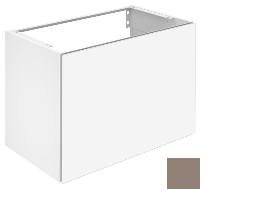 Тумба под умывальник Keuco Plan 32962 140000 корпус лак матовый трюфель. фасад стекло трюфель глянцевый