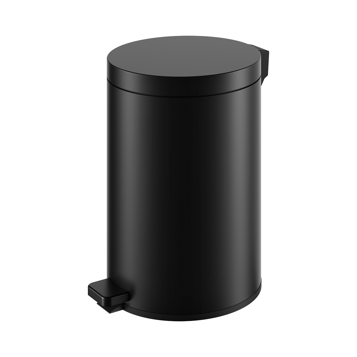 Ведро для мусора с крышкой 5 л KEUCO PLAN 04988 370000 Чёрный матовый