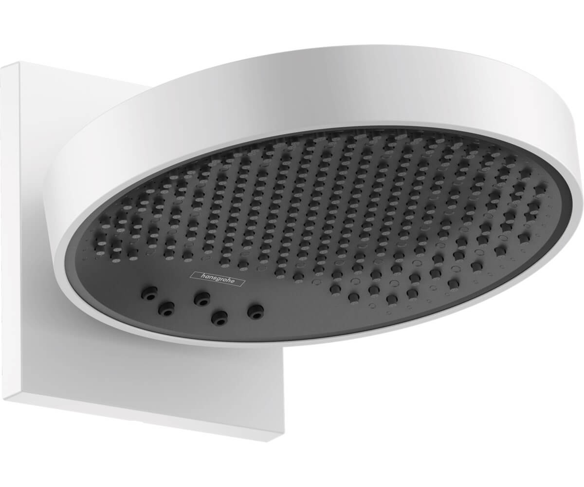 Верхний душ Hansgrohe Rainfinity 250 3jet 26233700 EcoSmart с настенным кронштейном, белый матовый