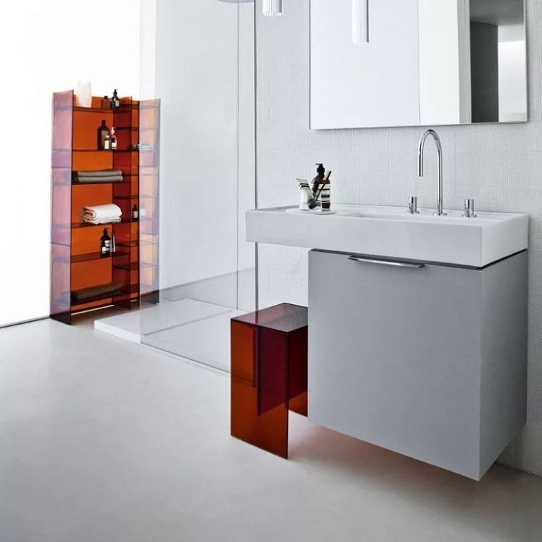 Табурет для ванной комнаты Kartell by Laufen   3.8933.0.081.000.1 пластик, цвет янтарь