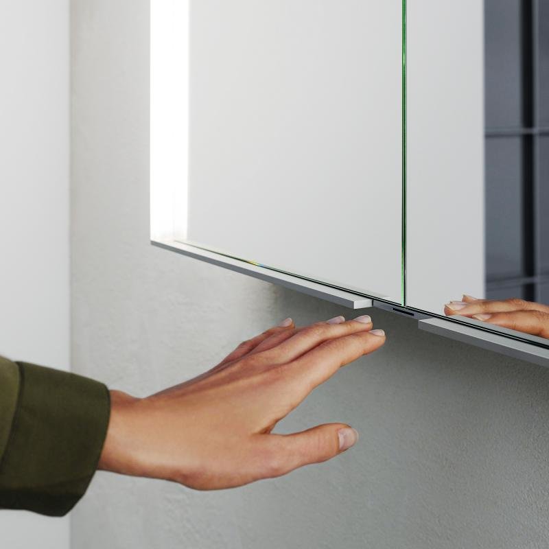 Зеркальный шкаф с подсветкой Keuco Royal Match 12802 171301 настенный монтаж