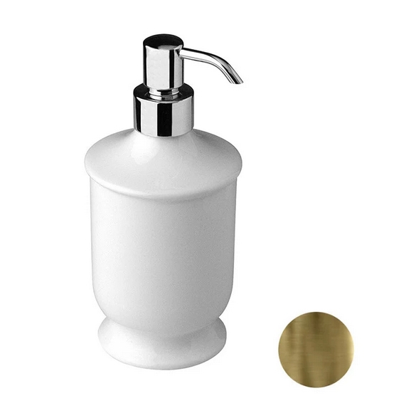 Дозатор для жидкого мыла без держателя NICOLAZZI ACCESSORI Classici  C1489BZ Белый/Бронза