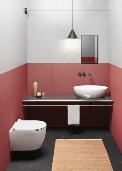 Унитаз подвесной GSI PURA 8802FR209 460 мм х 350 мм, Swirlflush, с крепежом, цвет Белый матовый