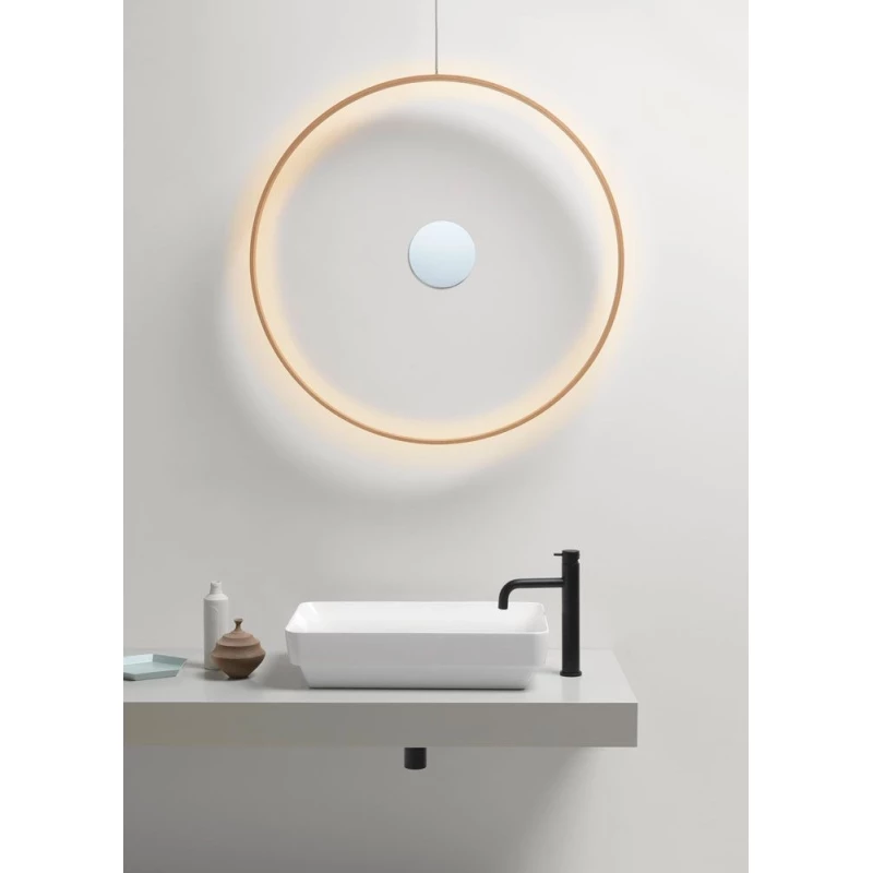 Раковина накладная GSI PURA 883711 600 мм х 380 мм, без отверстия для смесителя, без перелива, белый глянцевый