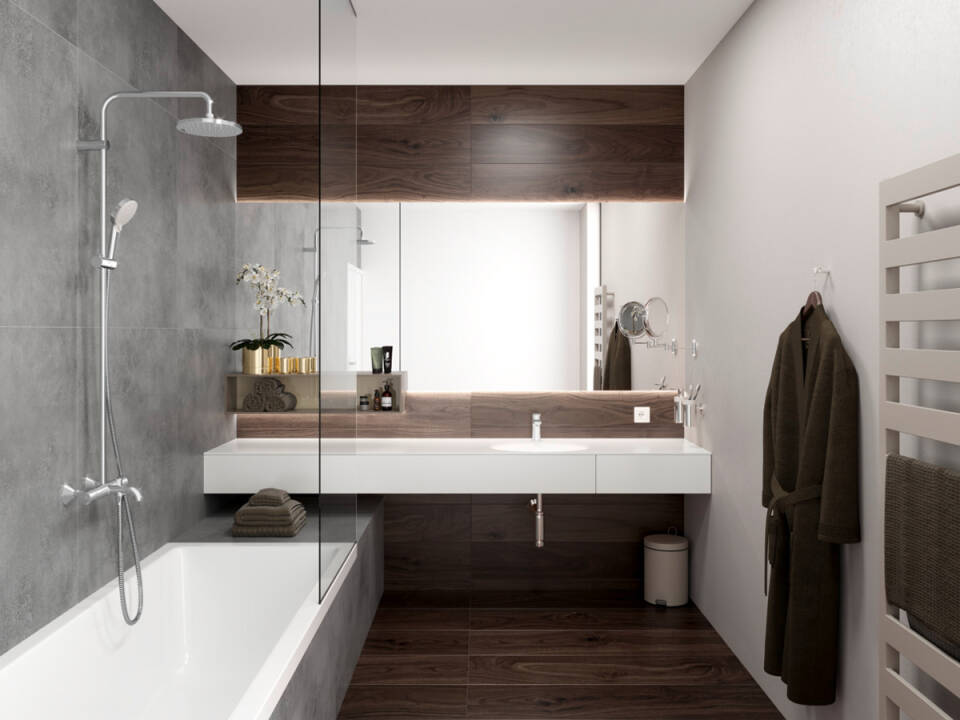 Ручной душ круглый HANSGROHE Vernis Blend Vario Green 26090000 100 мм, цвет Хром