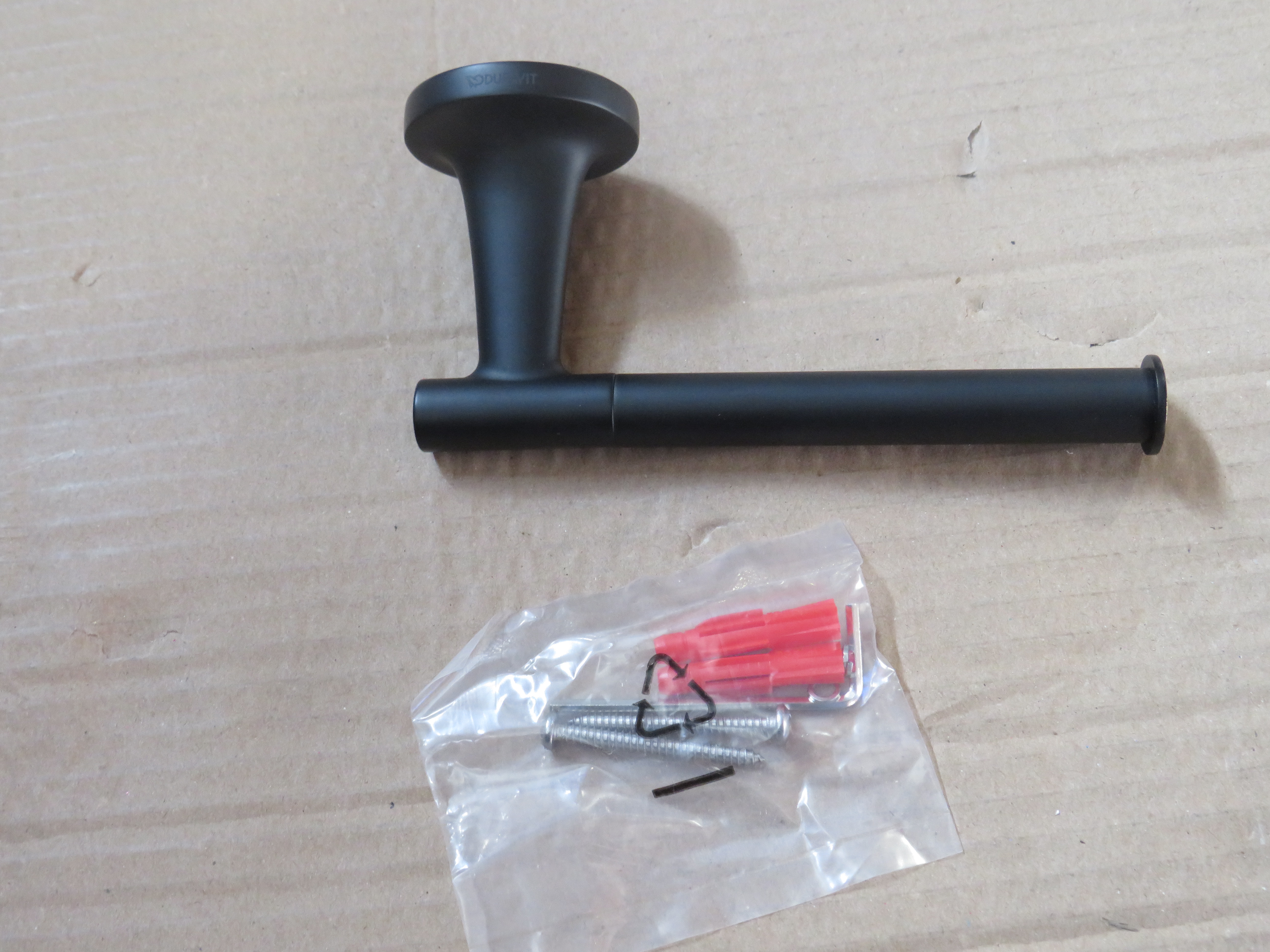 УЦЕНКА. Держатель туалетной бумаги Duravit Starck T  0099374600_УЦ    черный / Изделие с выставки. Потертостей нет. Состояние отличное.