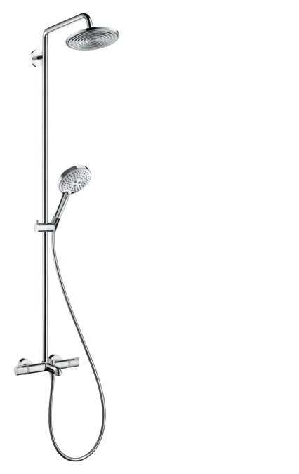 Душевой комплект Hansgrohe Raindance Select S 240 Showerpipe 27117000 с термостатом для ванны хром