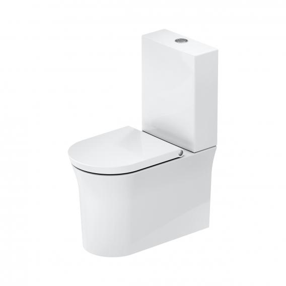 Унитаз напольный Duravit White Tulip 2197090000 370 мм х 650 мм, с вертикальным смывом, Vario, с HygieneFlush, с креплением, белый