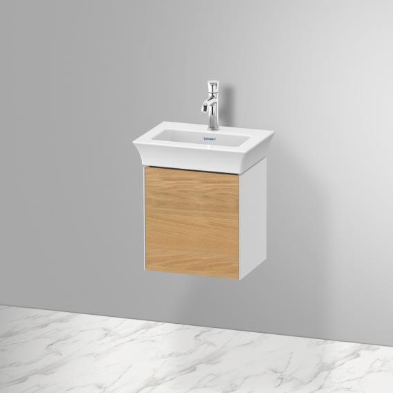 Тумба подвесная левая DURAVIT White Tulip WT4240LH585 298 мм х 384 мм, с одной дверцей, белый глянцевый/дуб натуральный