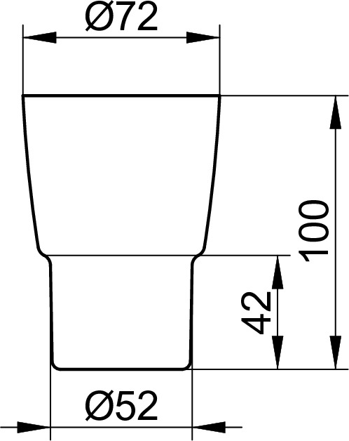 Стакан хрустальный KEUCO City.2 02350 009000 без держателя, прозрачный