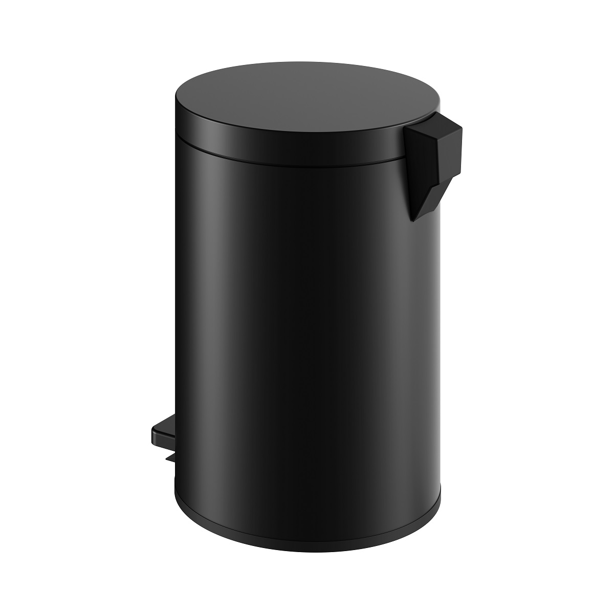 Ведро для мусора с крышкой 5 л KEUCO PLAN 04988 370000 Чёрный матовый
