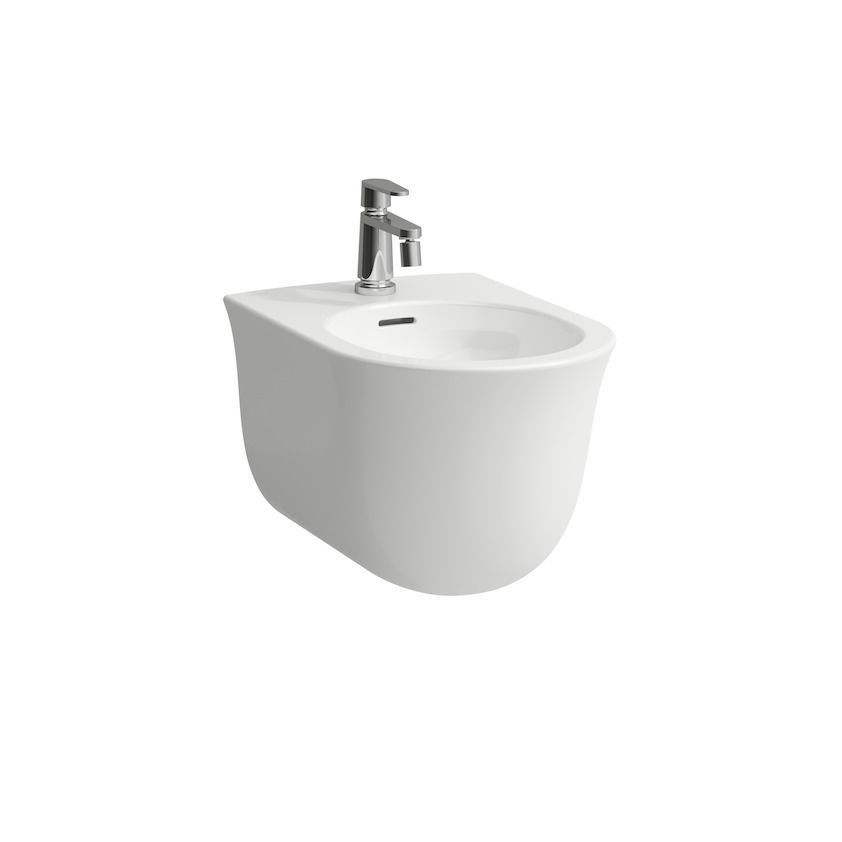 Смеситель для биде  LAUFEN   New Classic  3.4185.1.004.111.1, фиксированный излив 110 мм, шарнирный  аэратор, донный клапан, хром 