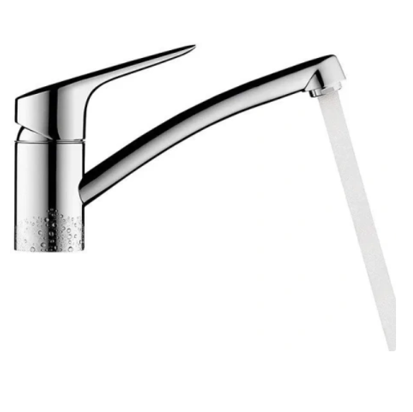 Однорычажный смеситель S для кухни HANSGROHE My Sport 13860800 цвет Нержавеющая сталь