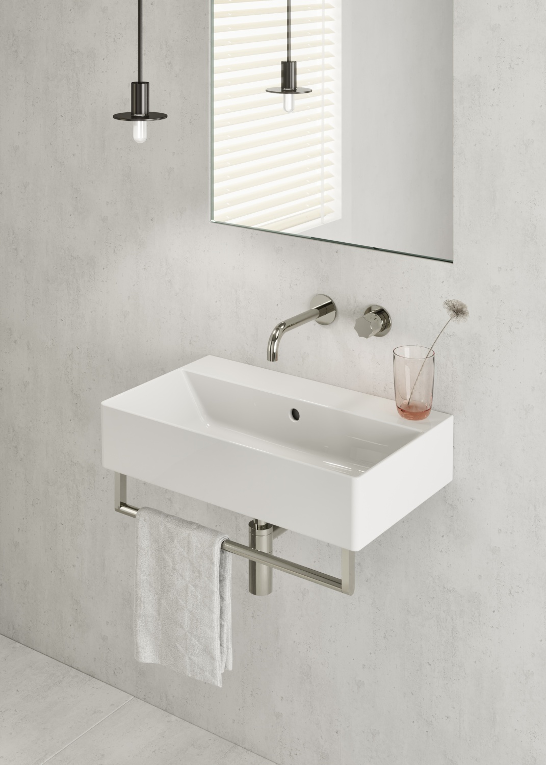 Раковина накладная/подвесная GSI KUBE X 9454011 600 мм х 370 мм, без отверстия под смеситель, с переливом, без крепежа, белая глянцевая