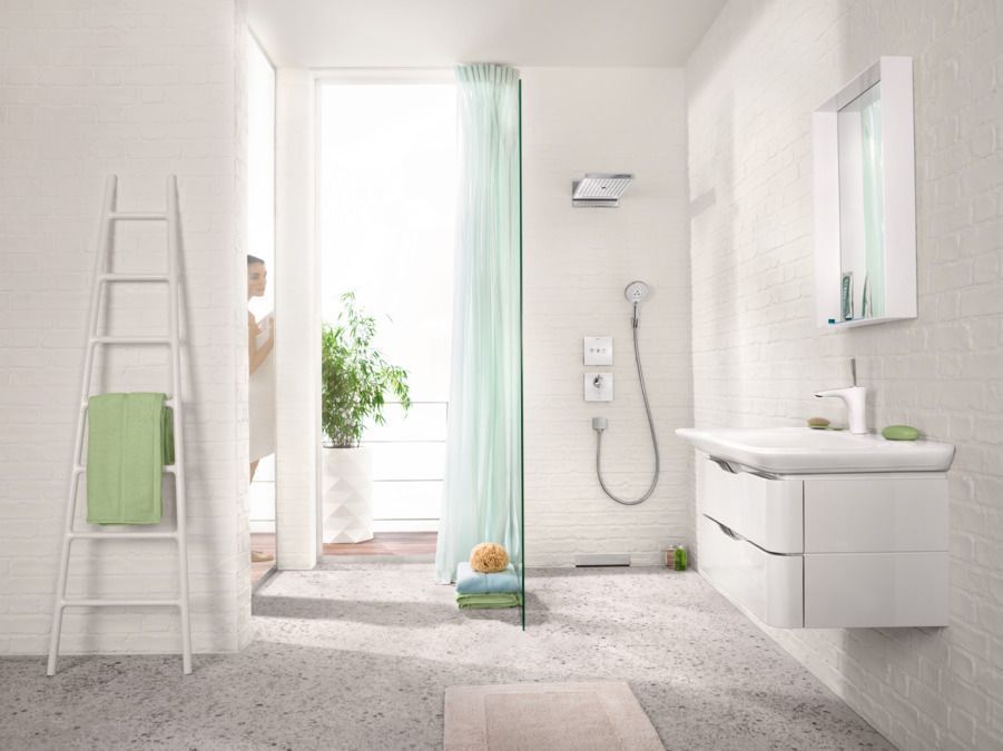 Верхний душ настенный Hansgrohe Rainmaker Select 24001600 Хром/Чёрный