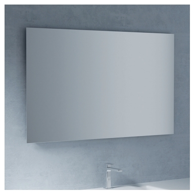 Зеркало прямоугольное с LED подсветкой BMT GALAXY 801404080010/801999000030 800х729х30 мм