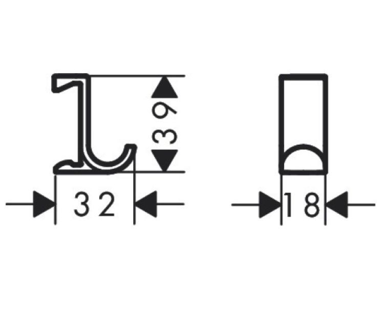 Крючки 2 шт HANSGROHE Planet Edition 28915210 цвет Песок