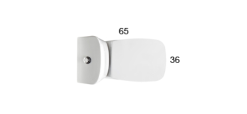 Унитаз напольный GLOBO DAILY DA003BI 370 мм х 650 мм х 430 мм, c выпуском Vario, с креплением, белый глянцевый