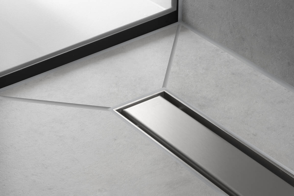 Внешняя часть линейного слива для душа HANSGROHE RainDrain Match 56037800 700 мм, c регулировкой по высоте, полированная сталь
