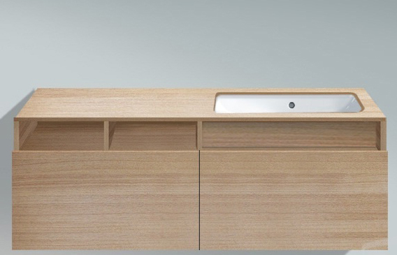Тумба подвесная под раковину, встраеваемую снизу Duravit DuraStyle DS6885R5252 дуб европейский (изделие снято с производства)