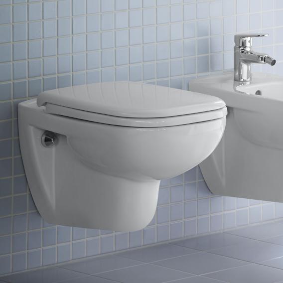 Сиденье для унитаза с крышкой удлиненное Duravit D-Сode 0060310000 без автоматического опускания, белое