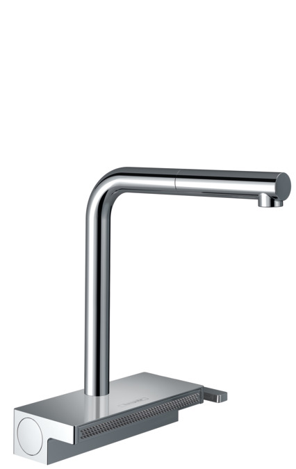 Кухонный смеситель однорычажный с вытяжным душем Hansgrohe Aquno Select M81 73836000 хром