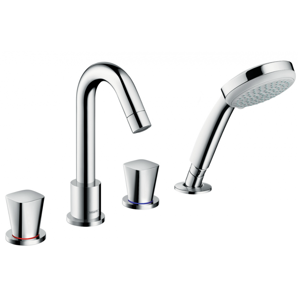 Смеситель на борт ванны на 4 отверстия Hansgrohe Logis 71314000 хром