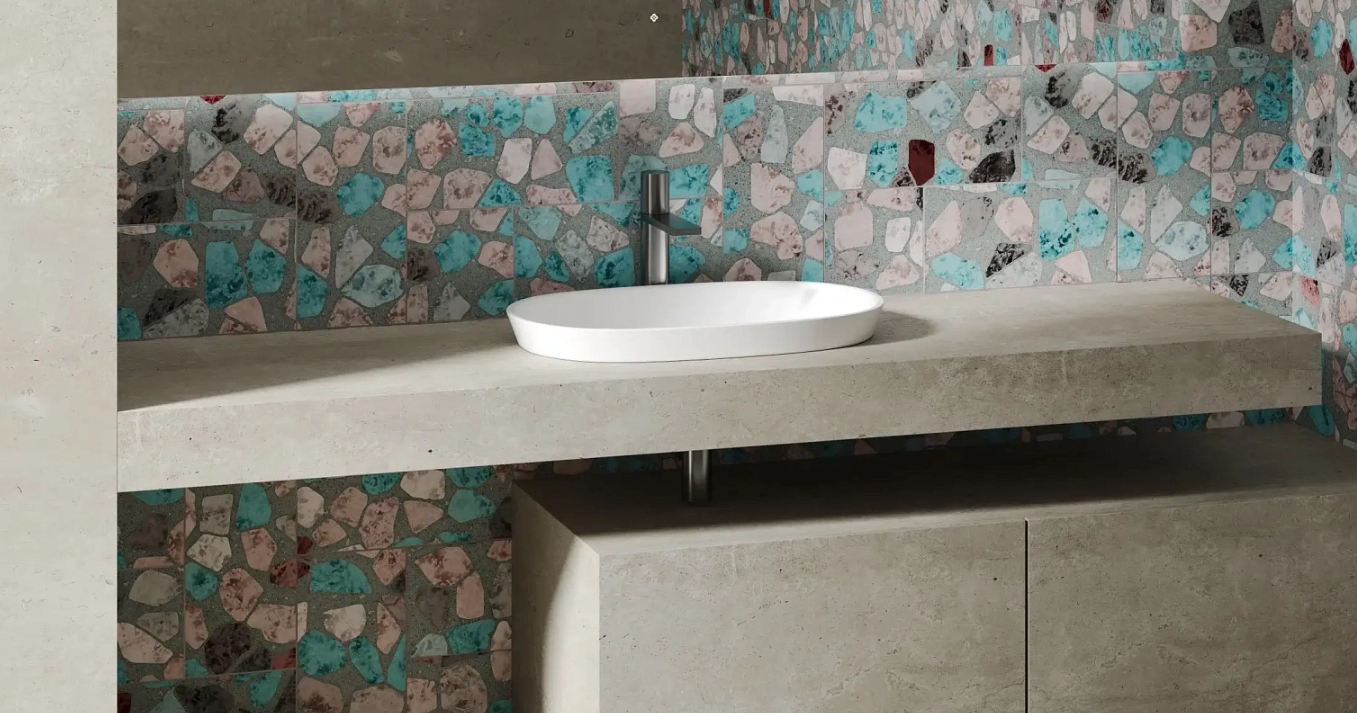 Раковина полувстраиваемая овальная SALINI MAREA 01 1802201M 645х387х165мм, S-Stone, без донного клапана, цвет Белый матовый