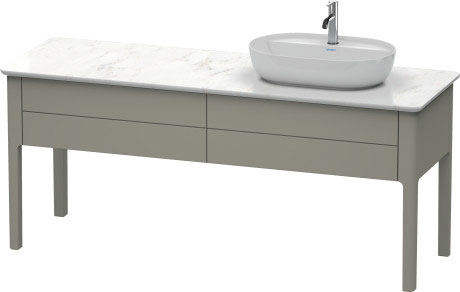 Тумба напольная под столешницу Duravit Luv LU9563R9292 каменно-серый