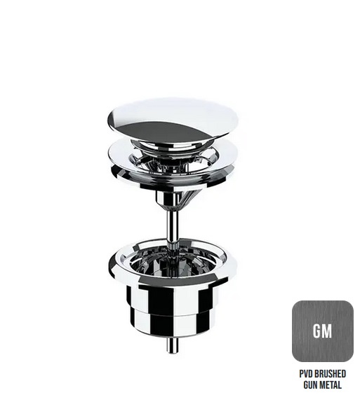 Донный клапан универсальный ALMAR WASH BASIN E094000.GM цвет Gun Metal