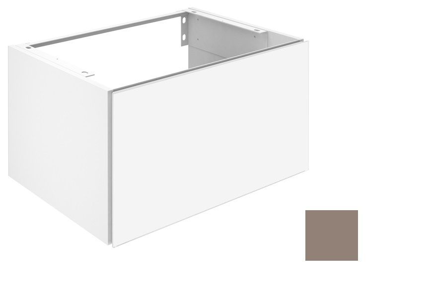 Тумба под умывальник Keuco Plan 32951 140000 корпус лак матовый трюфель, фасад стекло трюфель глянцевый