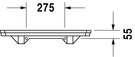 Полка Duravit 1930 0892650000 белый