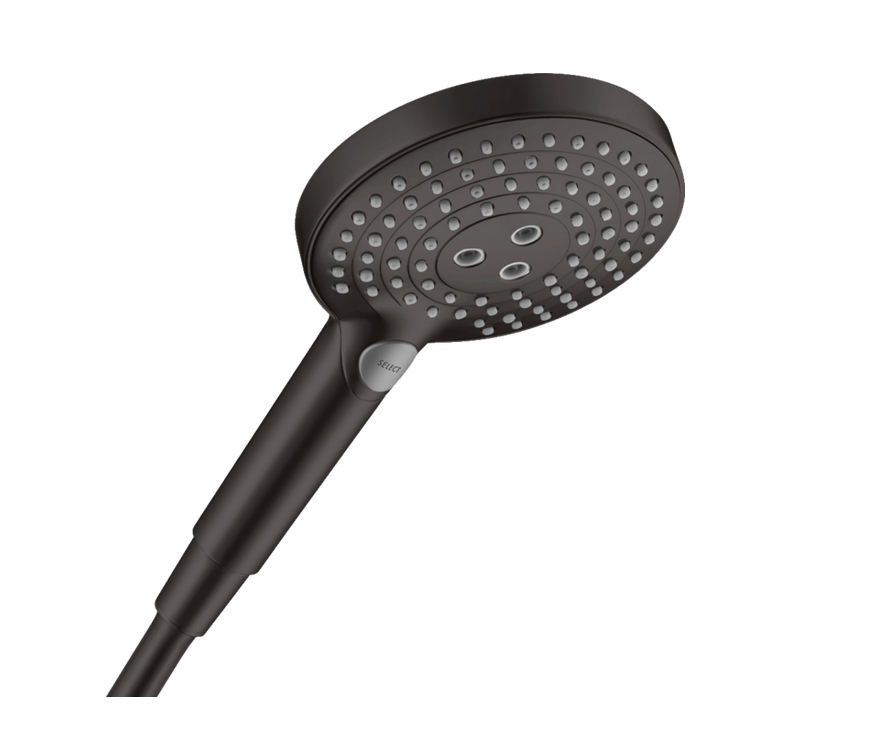 Ручной душ HANSGROHE Raindance Select S 26014670 120 3jet, цвет Чёрный матовый