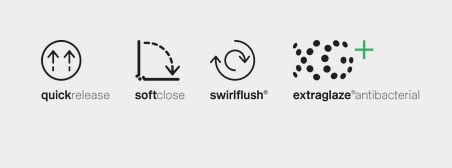 Унитаз приставной безободковый GSI PURA 8804FT11 500 мм х 360 мм, с крепежом FISSVBT, цвет Белый глянцевый