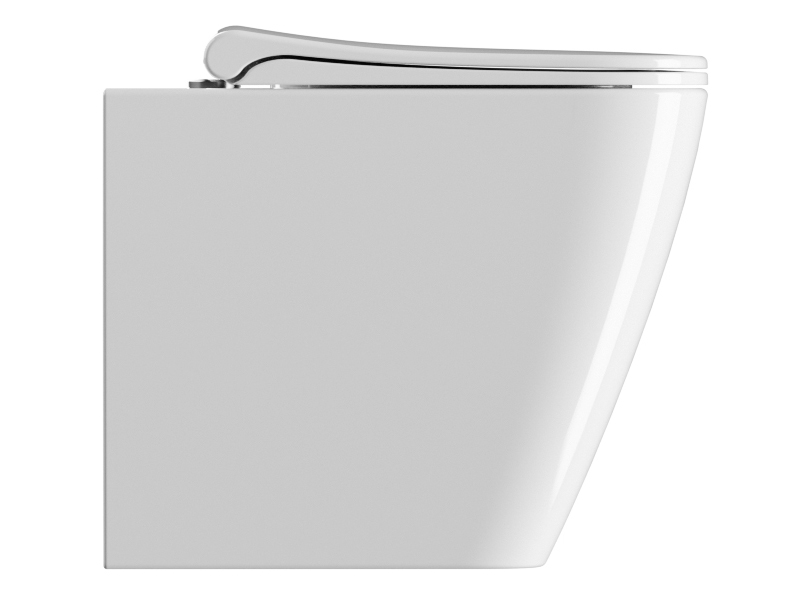 Сиденье с крышкой для унитаза GSI NUBES MS96C11 c Soft Close, белое глянцевое