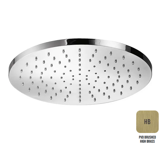 Верхний душ  круглый без держателя из латуни ALMAR SHOWER HEAD E044040.HB 300 мм х 300 мм, цвет High Brass